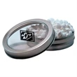 Candy Window Tin Short Round | https://www.bestnamebadges.com