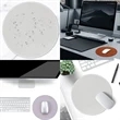Stitched Edge Non-Slip Rubber Round Mouse Pad | https://www.bestnamebadges.com