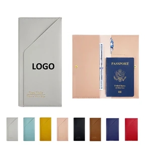 Travel Pu Leather Passport Holder