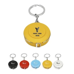 Round Tape Measure Key Chain