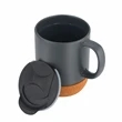 12 oz. Ceramic Mug with Cork Base | https://www.bestnamebadges.com