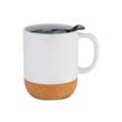 12 oz. Ceramic Mug with Cork Base | https://www.bestnamebadges.com