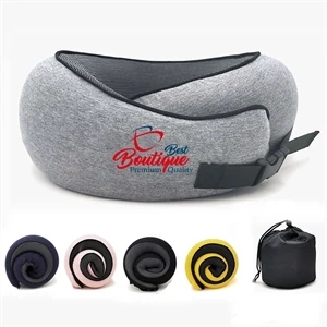 Pure Memory Foam Travel Neck Pillow | https://www.bestnamebadges.com