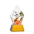 Devron VividPrint™ Award on Base - Amber | https://www.bestnamebadges.com