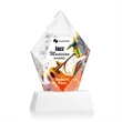 Devron VividPrint™ Award on Base - White | https://www.bestnamebadges.com
