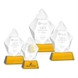 Devron Award on Base - Amber | https://www.bestnamebadges.com