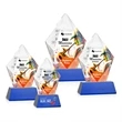 Devron VividPrint™ Award on Base - Blue | https://www.bestnamebadges.com