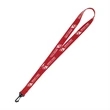 3/4" Import Air Ship Super Soft Polyester Silkscreen Lanyard | https://www.bestnamebadges.com