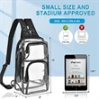 Clear PVC Outdoor Backpack & Sling Bag With Adjustable Strap | https://www.bestnamebadges.com