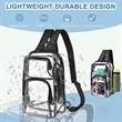 Clear PVC Outdoor Backpack & Sling Bag With Adjustable Strap | https://www.bestnamebadges.com