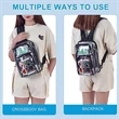 Clear PVC Outdoor Backpack & Sling Bag With Adjustable Strap | https://www.bestnamebadges.com