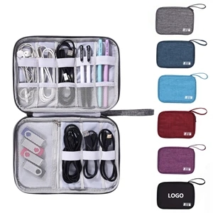 Electronic Cable Organizer Bag | https://www.bestnamebadges.com