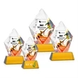 Devron VividPrint™ Award on Base - Amber | https://www.bestnamebadges.com