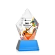 Devron VividPrint™ Award on Base - Sky Blue | https://www.bestnamebadges.com