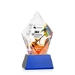 Devron VividPrint™ Award on Base - Blue | https://www.bestnamebadges.com