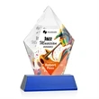 Devron VividPrint™ Award on Base - Blue | https://www.bestnamebadges.com