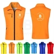 Custom Polyester Work Vest With Mesh Lining | https://www.bestnamebadges.com