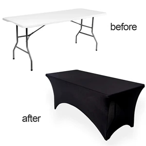 6' Stretch Table Cover & Throws