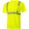 Segmented Hi Viz Class 2 Reflective Safety Pocket T-Shirt | https://www.bestnamebadges.com
