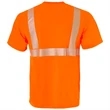 Segmented Hi Viz Class 2 Reflective Safety Pocket T-Shirt | https://www.bestnamebadges.com