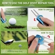 Divot Tool With Ball Marker | https://www.bestnamebadges.com