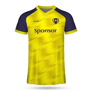 Personalized Full Color Sublimated Rib Neck Soccer Jersey