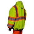 Hi Viz Class 3 Color Block Reflective Safety Zipper Hoodie | https://www.bestnamebadges.com