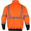 Segmented Tape Color Block Hi Vis Class 3 Safety 1/4 Zipper | https://www.bestnamebadges.com