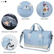 Gym Dry Wet Separated Duffel Bag | https://www.bestnamebadges.com