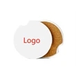 2.5" Ceramic Custom Car Coaster | https://www.bestnamebadges.com