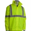Reflective Tape Hi Vis Class 3 Waterproof Safety Rain Jacket | https://www.bestnamebadges.com
