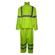 Reflective Tape Hi Vis Class 3 Waterproof Safety Rain Jacket | https://www.bestnamebadges.com