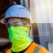 Segmented Hi Vis Reflective Safety Workwear Neck Face Gaiter | https://www.bestnamebadges.com
