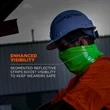 Segmented Hi Vis Reflective Safety Workwear Neck Face Gaiter | https://www.bestnamebadges.com