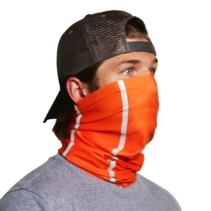Hi Vis Double Reflective Safety Workwear Neck & Face Gaiter | https://www.bestnamebadges.com