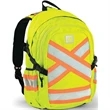 Hi Vis Reflective Piping-X Two Tone Safety Workwear Backpack | https://www.bestnamebadges.com