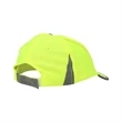 High Viz Reflective Safety Baseball Cap w/ Hook & Loop Strap | https://www.bestnamebadges.com