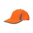 High Viz Reflective Safety Baseball Cap w/ Hook & Loop Strap | https://www.bestnamebadges.com