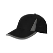 High Viz Reflective Safety Baseball Cap w/ Hook & Loop Strap | https://www.bestnamebadges.com