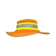 Hi Viz Reflective Trim Mesh Safety Bucket Ranger Hat | https://www.bestnamebadges.com