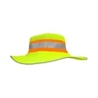 Hi Viz Reflective Trim Mesh Safety Bucket Ranger Hat | https://www.bestnamebadges.com