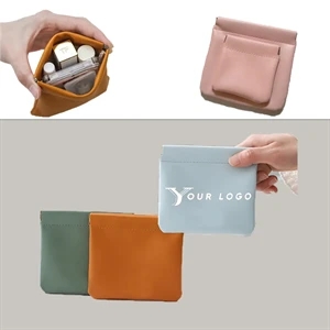 Pu Leather Shrapnel Waterproof Pocket Bag