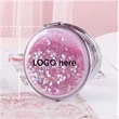 Mini Quicksand  Folding 2.87" Round Compact Mirror | https://www.bestnamebadges.com