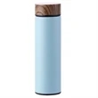 17 Oz Stainless Steel & Wood Grain Thermos Cup | https://www.bestnamebadges.com