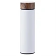 17 Oz Stainless Steel & Wood Grain Thermos Cup | https://www.bestnamebadges.com