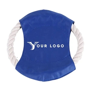 Cotton Rope Pet Flying Disc With Pattem In The Middle