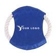 Cotton Rope Pet Flying Disc With Pattem In The Middle | https://www.bestnamebadges.com
