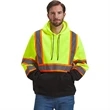 Hi Viz Class 3 Two Tone Color Block Reflective Safety Hoodie | https://www.bestnamebadges.com