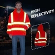 Two Tone Hi Viz Class 3 Reflective Tape Safety Hoodie | https://www.bestnamebadges.com