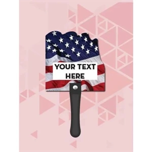 Flag Hand Fan | https://www.bestnamebadges.com